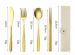 Korean Style Stainless Steel Outdoor Cutlery Set with Storage Box or Bag - Image 8