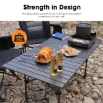 Folding Camping Table – Adjustable Portable Outdoor Table-95cm - Image 4