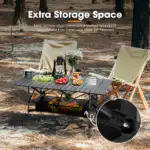 Folding Camping Table – Adjustable Portable Outdoor Table-95cm - Image 5