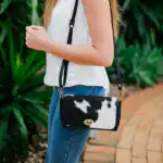 Italy - Small Cowhide Handbag by HYDE™ - Image 4