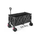 Heavy Duty Collapsible Trolley,Wagon Cart – Extra Large 260L, All-Terrain Wheels