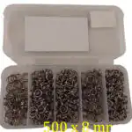 8mm Split Rings Value Pack of 500 - MeanFish