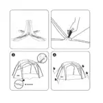 Automatic Dome Canopy & Tent – Includes 4 Side Walls and 1 Groundsheet - Image 7