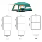 Family Outdoor Camping Tent – Double Layer, Family Cabin Tent - Image 5
