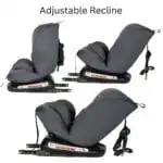 All-Rider 360 Rotating Convertible i-Size R129 Car Seat with ISOFIX and Top Tether - GREY - Image 7