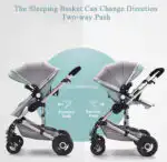 SALE! Multifunctional 3 in 1 Stroller + Bassinet + Capsule and Base - BLACK - Image 10