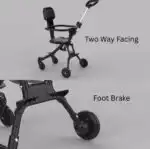 Toddler Compact Ride-On Push Cart with Sunshade - Image 4