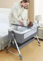 Baby Multifunctional Co-Sleeper Bed and Changing Table - GREY - Image 6