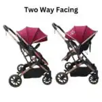 Gold Series Red 3-in-1 Stroller, Bassinet, and Capsule Combo with Food Tray - Image 6