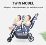 Baby Way Duo Lite - Tandem Double Stroller with Rain Cover - Image 12