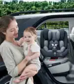 360 Spin Rotating Car Seat with Sun Shade + Footrest and ISOFIX - Image 8