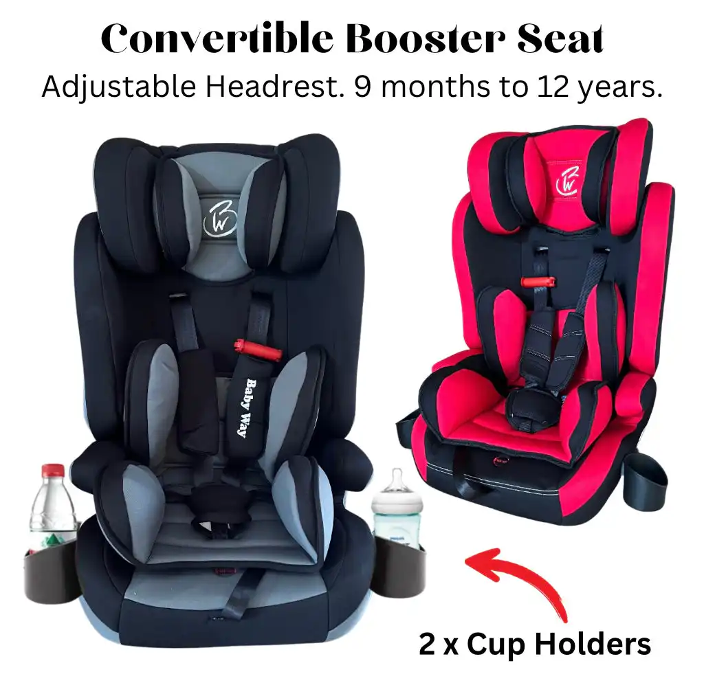0D06EAE3-0E4A-4F42-9226-2619D38B2BB0 Booster X - Convertible and Portable Child Booster Seat with 2 x Cup Holders - Image 1
