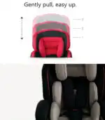 The Racer Black - Car Seat Booster with Adjustable Headrest - Image 9