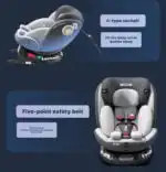 Premium Secure Swivel 360 i-Size Baby Car Seat - Image 15