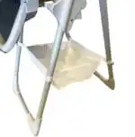 Adjustable and Folding Feeding High Chair with Plush Cushion and Storage Basket - Image 17