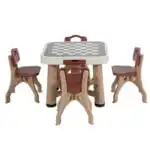 Kids’ Play & Activity Table Set – Table + 4 Chairs | Game Board and Storage - Image 7