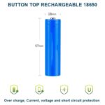 4 PACK - NOCO Genuine Capacity 2500mAh Button Top 18650 Li-Ion Battery - 3.7V - Image 2