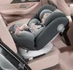 Black 360 Spin Rotating Car Seat with Sun Shade + Footrest and ISOFIX - Image 3