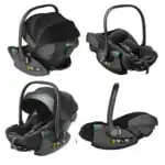 Crown i-Size Reclining Capsule Car Seat + 360 Rotating ISOFIX Base - BLACK - Image 9