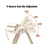 Jupiter Grey 2-in-1 Baby High Chair & Swing - Image 11