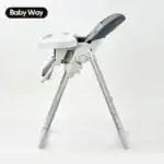 Adjustable and Folding Feeding High Chair with Plush Cushion and Storage Basket - Image 10