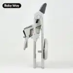 Adjustable and Folding Feeding High Chair with Plush Cushion and Storage Basket - Image 7