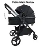 Crown Z - Premium Travel System - Reversible Bassinet Stroller + iSize Reclining Capsule + 360 Rotating Isofix Base - Image 10