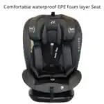 All-Rider Charcoal 360 Rotating Convertible iSize Car Seat with ISOFIX and Top Tether - Image 8