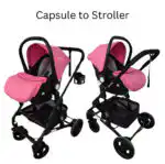 Rover Cherry - 3 in 1 Stroller + Bassinet + Capsule Combo - Image 9