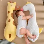 Cuddly Giraffe & Swan Baby Support Pillow - Sleep Aid & Digestive Relief