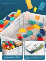 Versatile Children’s Play Activity Table with Chair and Building Blocks - Image 7