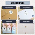 30x30mm Phomemo Pre-Cut direct Thermal Round Label Roll, White, 200 Labels per Roll - Image 4