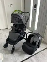 The Glide Black - Baby Compact Stroller and Capsule Set with Foot Cover - Image 6