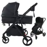 Crown Z - Premium Travel System - Reversible Bassinet Stroller + iSize Reclining Capsule + 360 Rotating Isofix Base - Image 16