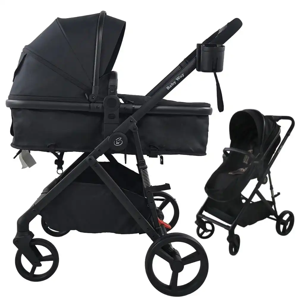 3C51766A-B4A9-448D-838E-0E0D2AB3E6E7 Crown Z — Premium 2 in 1 Reversible Bassinet Stroller with Foot Cover and Cup Holder - Image 1