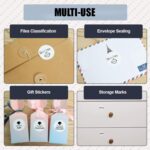 40x40mm Phomemo Pre-Cut Round Thermal Label Roll, White, 180 Labels per Roll - Image 7