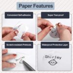 40x40mm Phomemo Pre-Cut Round Thermal Label Roll, White, 180 Labels per Roll - Image 4