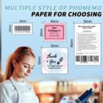 40mm Phomemo Pre-Cut Thermal Label Roll, White - Image 2