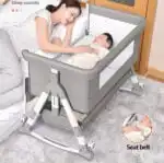 Baby Multifunctional Co-Sleeper Bed and Changing Table - GREY - Image 17