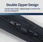 Universal Fit Transparent Stroller Rain Cover with U-Shaped Zipper - Image 6