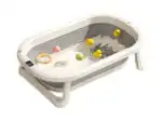 Preorder - Foldable Baby Bath with Digital Thermometer & Newborn Support Rack - GREY - Image 8
