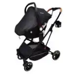 The Flex Black: 3 in 1 Stroller, Open Bassinet, and Capsule Car Seat Combo with Sunshade Cover Sets - Image 11