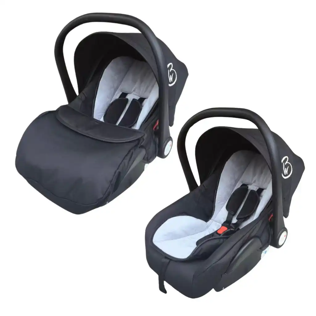 5227D2A8-F8AF-4F78-8636-C388953B63DE Baby Capsule Car Seat with Footshield Cover and Full-Body Plush Cushion - Image 1