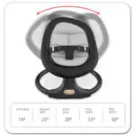 Electric Leaf Baby Comfort 2 in 1 Convertible Swing Rocking Chair and Feeding Seat - Image 11