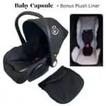 3 Wheel Adventure Stroller and Capsule Combo + Food Tray + Parents Tray - Image 21