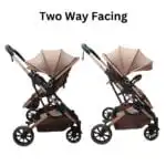 Gold Series Khaki 3-in-1 Stroller, Bassinet, and Capsule Combo with Food Tray - Image 8