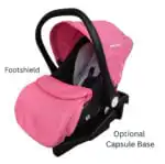 Rover Cherry - 3 in 1 Stroller + Bassinet + Capsule Combo - Image 8