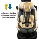 SafeHalo 360 Rotating and Convertible Car Seat with ISOFIX for All Ages - KHAKI - Image 7