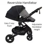 Versa 3-in-1 Travel System – Open Bassinet Stroller + Capsule Car Seat with Sunshade Sets - Image 16