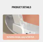 Modern Space-Saving Baby Bathtub with Supportive Pillow and Temperature Reader - Image 8